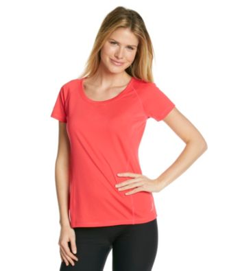 Exertek® Solid Short Sleeve Scoopneck Tee