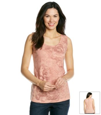 Ruff Hewn Burnout Back-Zip Printed Tank
