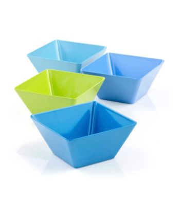 LivingQuarters Small Square Melamine Bowl