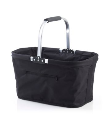 LivingQuarters Black Shopping Basket