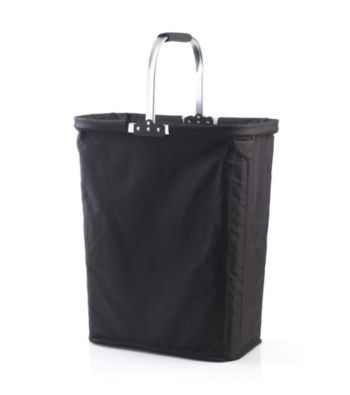 LivingQuarters Black Laundry Basket