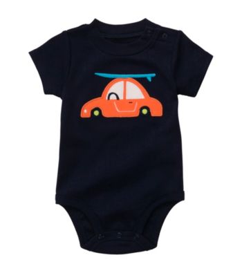 Carter's® Baby Boys' Navy Car Applique Bodysuit