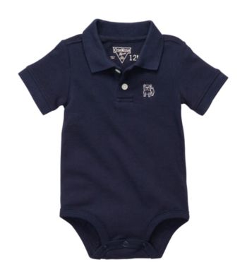 OshKosh B'Gosh® Baby Boys' Navy Pique Polo Bodysuit