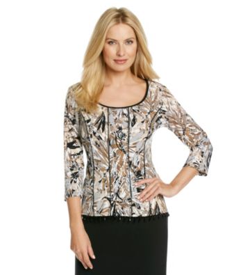 MSK® Printed Corset Top