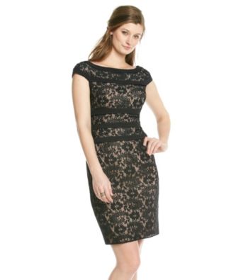 Adrianna Papell® Lace Sheath With Piping