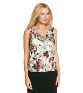 Anne Klein® Printed Charmeuse Cami