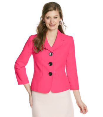 Kasper® Tweed Notch Collar Jacket