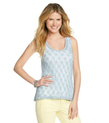 DKNY JEANS® Crochet Lace Tank