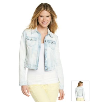 DKNY JEANS® Bleached White Denim Jacket