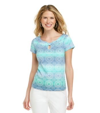 Rafaella® Blue Multi Ombre Stripe Knit