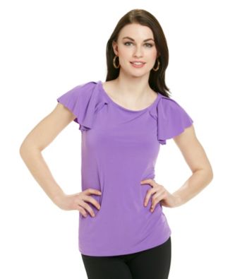 Anne Klein® Flutter Sleeve Top