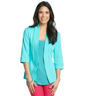 Rafaella® Petites' Open Front Cinched Cardigan