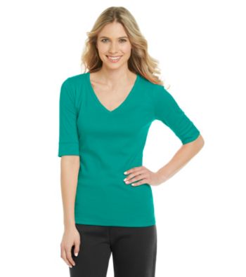Jones New York Sport® Petites' V-Neck Tee