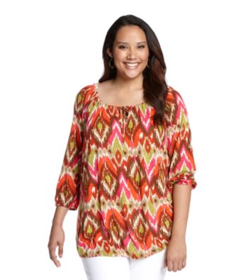 Jones New York Sport® Plus Size Splitneck Top