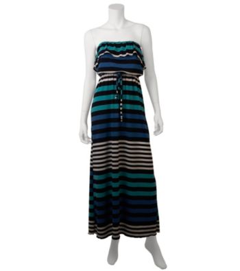 A. Byer Juniors' Stripe Maxi Tube Dress Women's