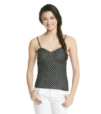 w.f. Juniors' Polka Dot Denim Bustier