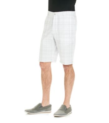 Calvin Klein Men's Pedal Grey Large Tonal Plaid Short