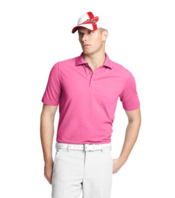 Izod® Men's Shocking Pink Solid Oxford Pique Polo