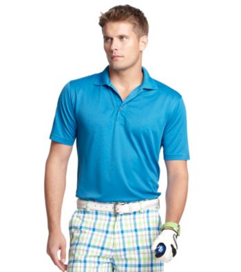 Izod® Men's Cloisonne Blue Grid Print Polo