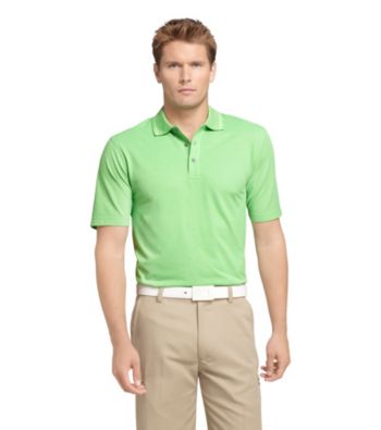 Izod® Men's Shamrock Green Solid Oxford Polo