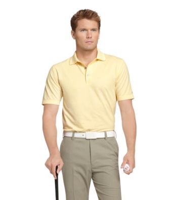 Izod® Men's Yellow Sizzle Solid Oxford Polo
