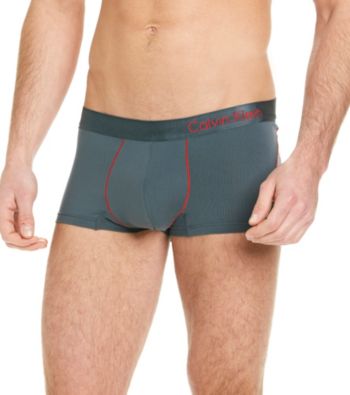 Calvin Klein Men's Grey Pro Stretch Reflex Low Rise Trunk