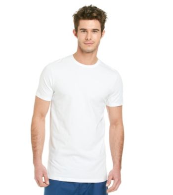 Jockey® Men's White Cotton Stretch Slim Fit 2-Pack Crew