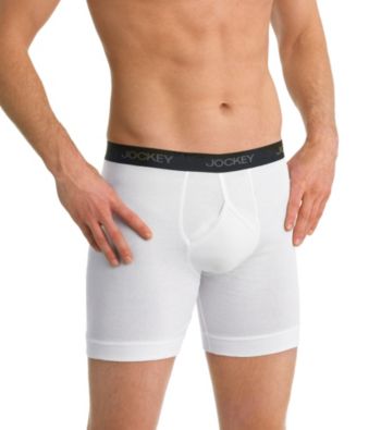 Jockey® Men's White Big & Tall Stay Cool 2-Pack Athletic Midway Brief