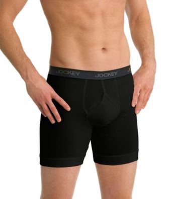 Jockey® Men's Black Big & Tall Stay Cool 2-Pack Athletic Midway Brief