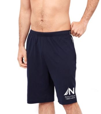 Nautica® Men's Maritime Navy Knit Sleep Short