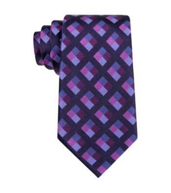 MICHAEL Michael Kors® Men's Navy Piazza Square Pattern Silk Tie