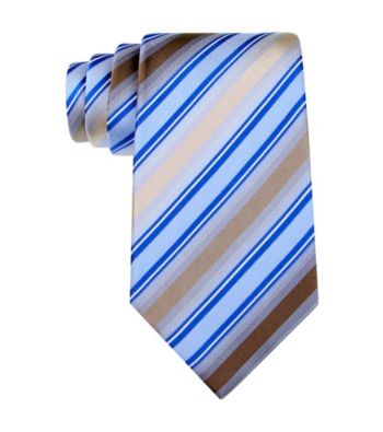 Kenneth Cole REACTION® Men's Taupe Greco Stripe Silk Tie