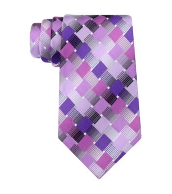 Van Heusen® Men's Purple Modern Geo Silk Tie