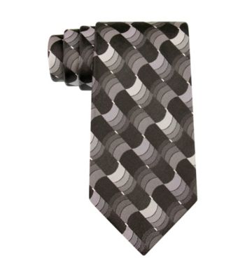 Van Heusen® Men's Black Liberty Geo Silk Tie