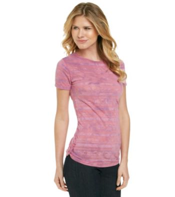 Ruff Hewn Print Burnout Side Scrunch Tee