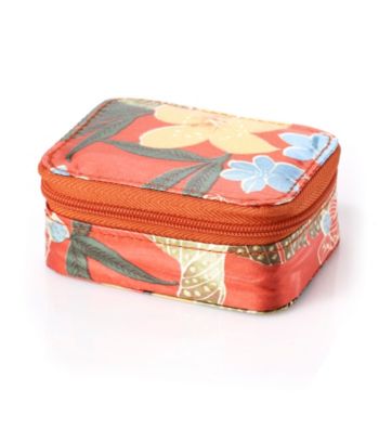 Relativity® Pill Case - Orange Tropical Floral
