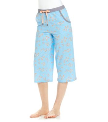 Cuddl Duds® Blue Sleep Knit Capri - Sea Life