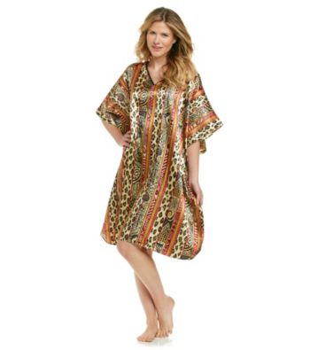 Winlar® Short Caftan - Brown Animal Stripe