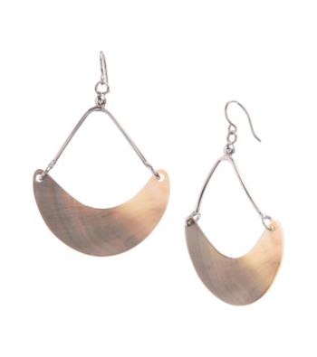 Kenneth Cole® Silvertone Shell Chandelier Earrings