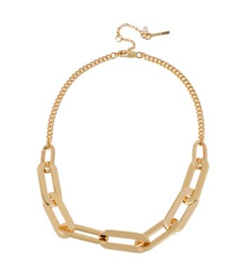 Kenneth Cole® Goldtone Oval Link Frontal Necklace
