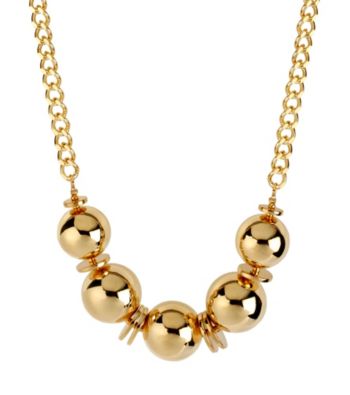 Kenneth Cole® Goldtone Round Bead Frontal Necklace