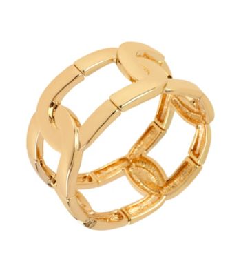 Kenneth Cole® Goldtone Oval Link Stretch Bracelet