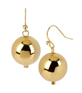 Kenneth Cole® Goldtone Round Bead Drop Earrings