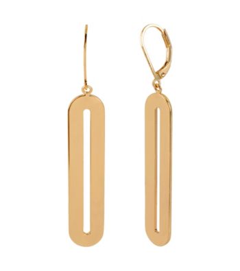 Kenneth Cole® Goldtone Oval Cut-Out Linear Earrings