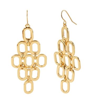 Kenneth Cole® Goldtone Oval Chandelier Earrings