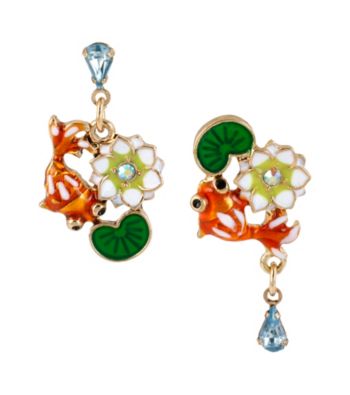 Betsey Johnson® Multi Colored Koi Fish Stud Earrings