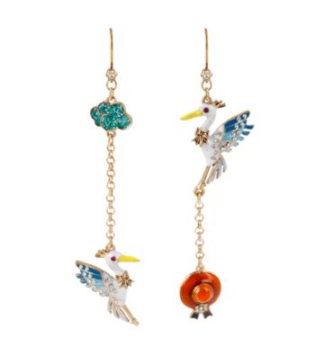 Betsey Johnson® Multi Colored Pelican Mismatch Earrings