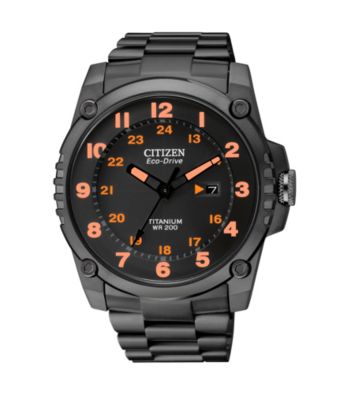 Citizen® Black Men's Super Titanium Eco-Drive Watch