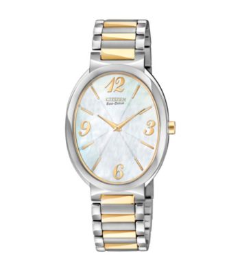 Citizen® Two Tone with Mother-of-Pearl Dial Women's Allura Eco-Drive Watch