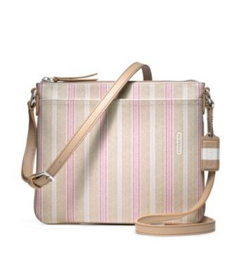 COACH LEGACY WEEKEND TICKING STRIPE SWINGPACK